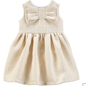 NWT Carter’s Ivory and silver dress Size 6months